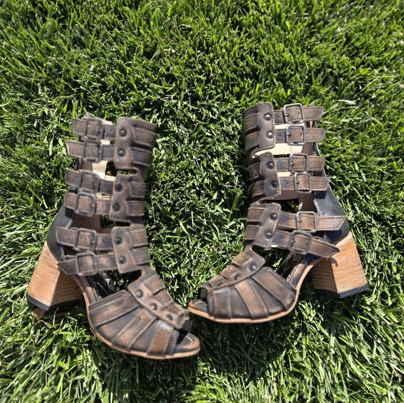 NEW FREEBIRD BY STEVEN Zeus Sandal’s  Zane Black BOOT  Size  7 Bohemian - Picture 2 of 10